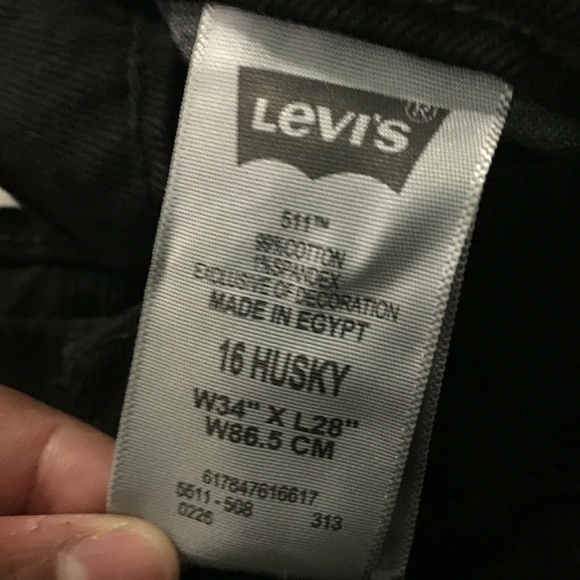 Levis Black Denim Jeans - Picture 6 of 6